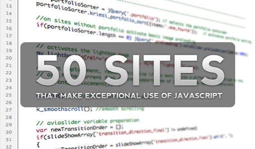 50 Websites that make amazing use of javascript