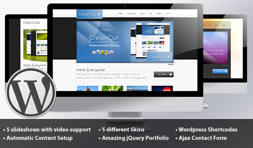 CleanCut WordPress with content installer