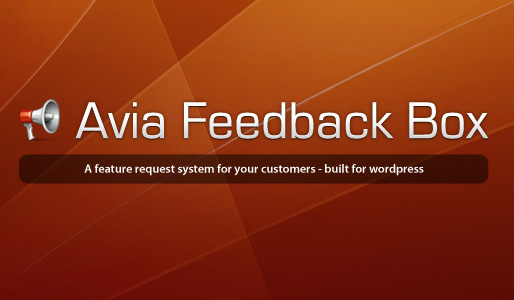 Avia Feedback Box – My first Premium WordPress Plugin
