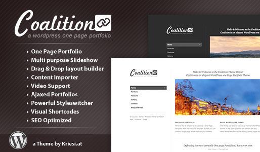 Coalition One Page Portfolio
