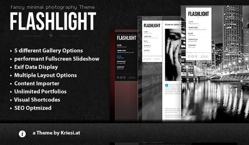 Flashlight Photography and Portfolio Theme