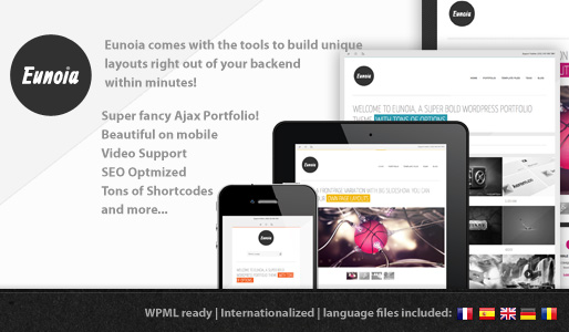 Eunoia – responsive, bold, and highly customizable WordPress Theme